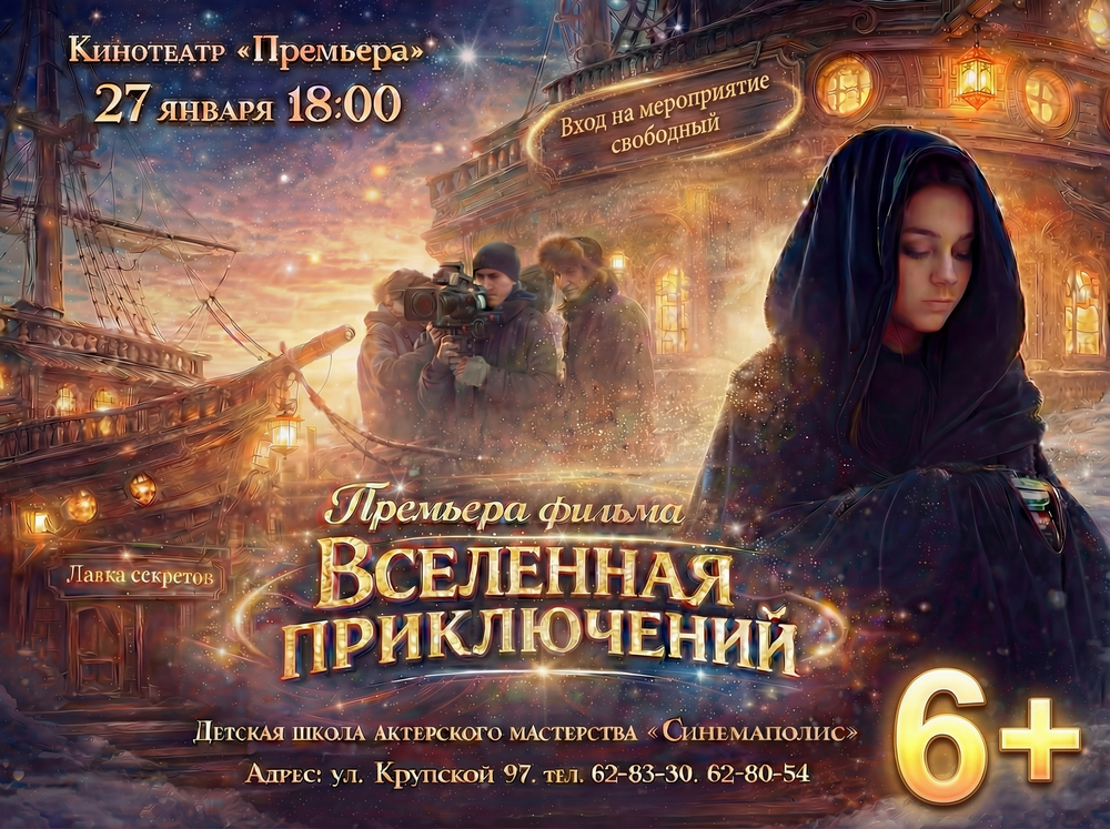 Киноклуб «Премьера»: показ фильма «Вселенная приключений»