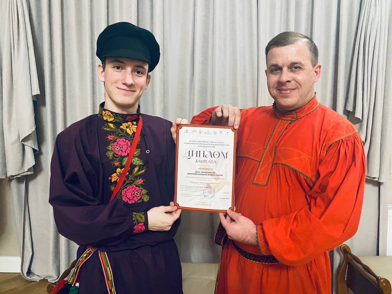 Гармонь из Алтая покорила Сибирь: дуэт Бандяева и Рыкова стал лауреатом фестиваля в Иркутске