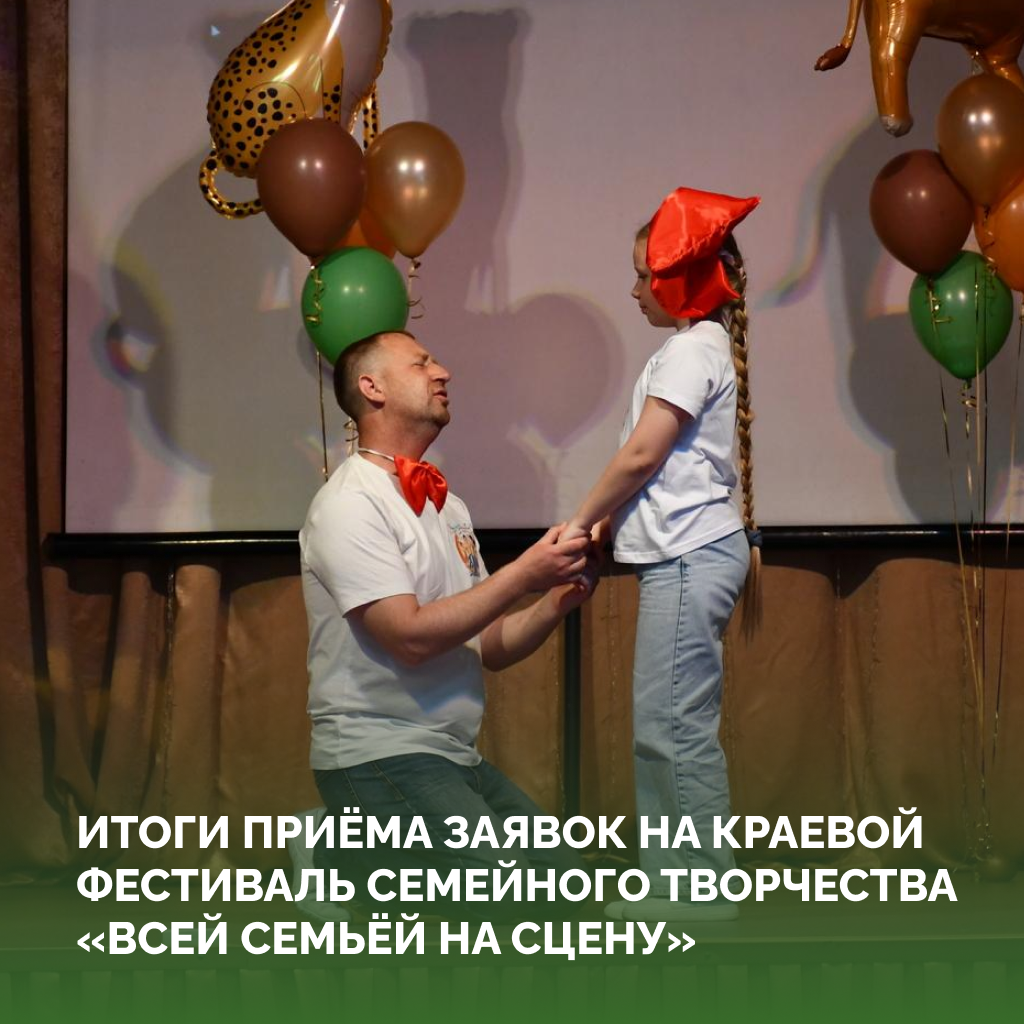 «Всей семьёй на сцену»: заявки подали 25 муниципалитетов